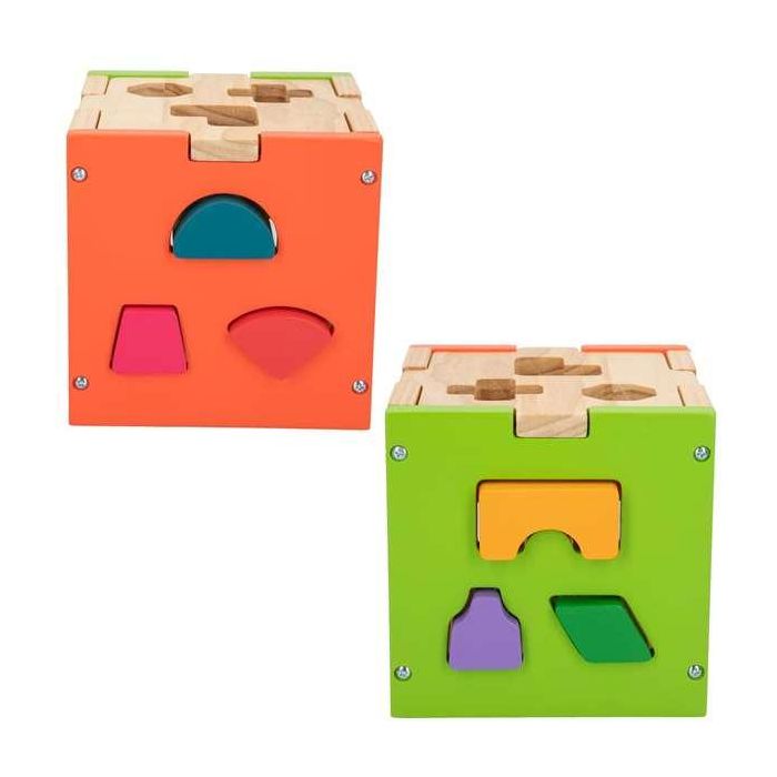 Woomax Cubo de Actividades de Madera con 14 Piezas 6