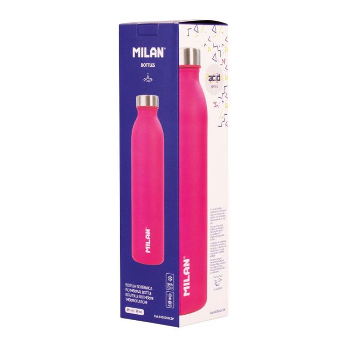 Botella isotérmica de acero inoxidable serie acid rosa 591 ml 1 Botella isotérmica de acero inoxidable serie acid rosa 591 ml 1