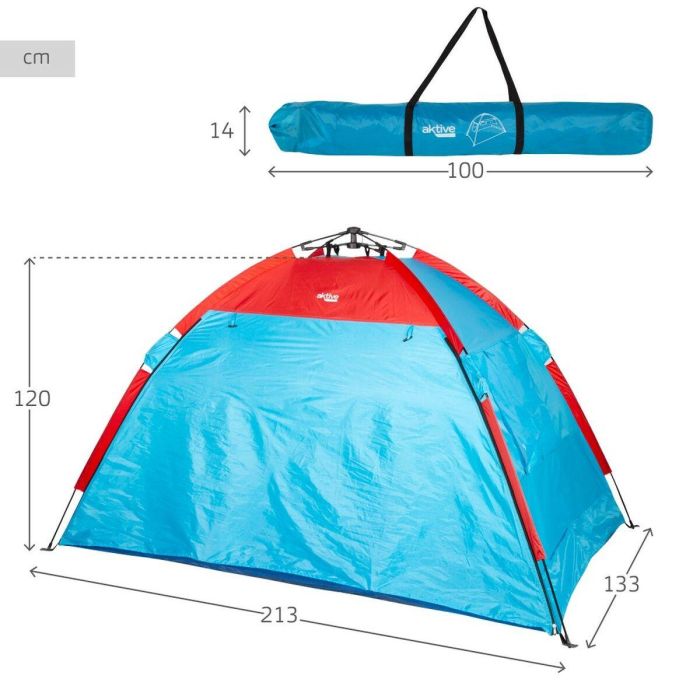 Carpa para Playa Aktive Poliéster 213 x 120 x 133 cm 3