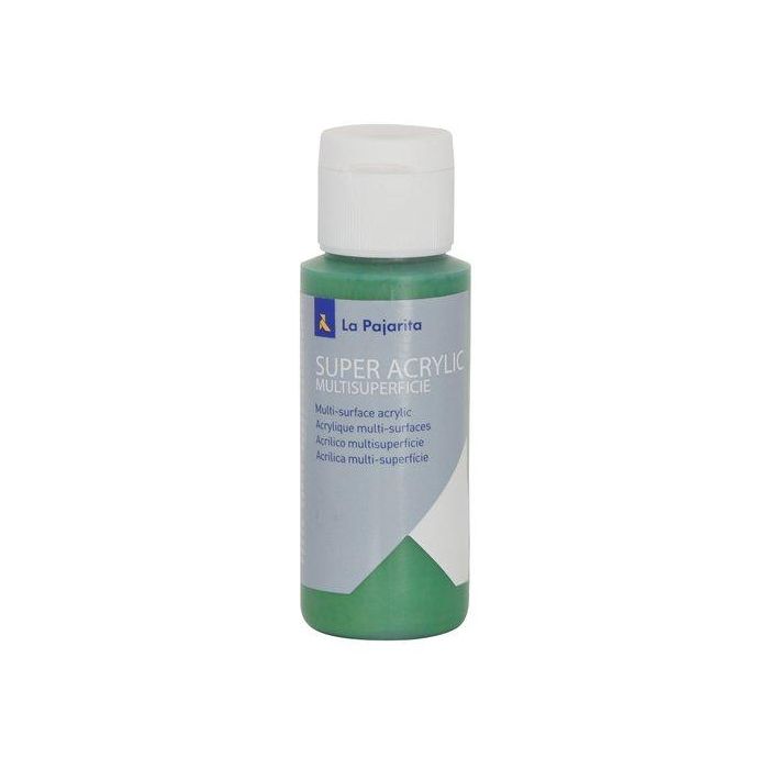 Pintura Acrilica La Pajarita 60 Ml (Bote) Verde Medio A-40 (Set de 6)