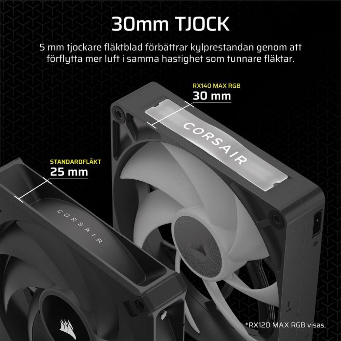 Corsair CO-9051036-WW Refrigeración PC Kit Doble Ventilador iCUE LINK RX140 RGB Max 6 Corsair CO-9051036-WW Refrigeración PC Kit Doble Ventilador iCUE LINK RX140 RGB Max 6