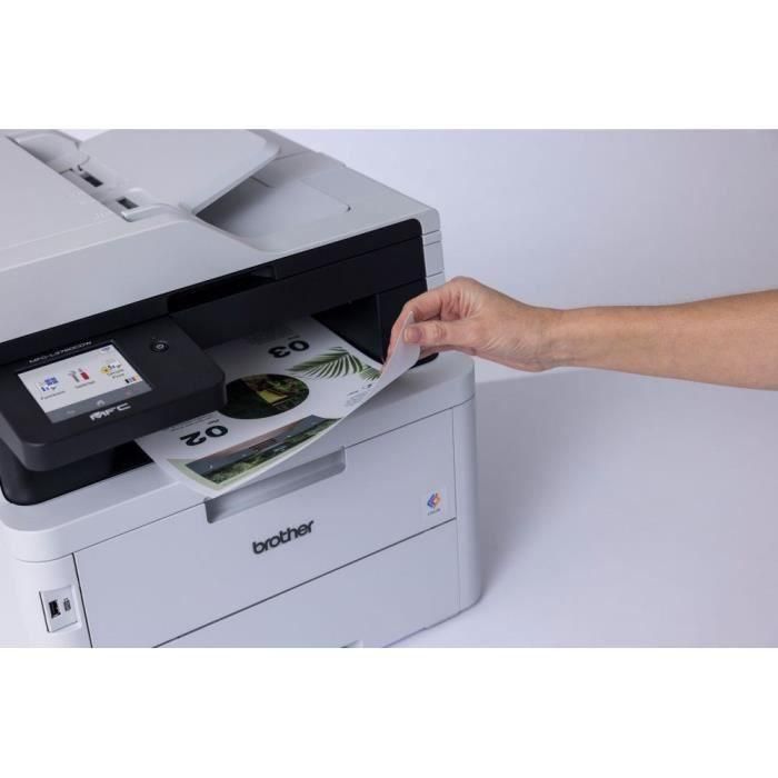 Brother MFC-L3760CDW - Equipo Multifunción Láser Color, WiFi, Doble Cara Automático, Pantalla Táctil 4