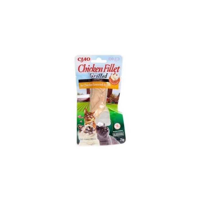 CHURU VET Churu Cat Filete de Pollo en Caldo de Pollo 1 Bolsa de 25g