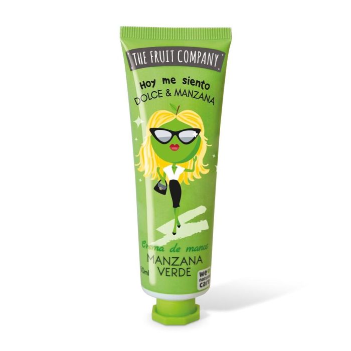 The Fruit Company Crema de Manos Manzana Verde - Dulce, Deslumbrante y Fresca con Nota Natural de Manzana