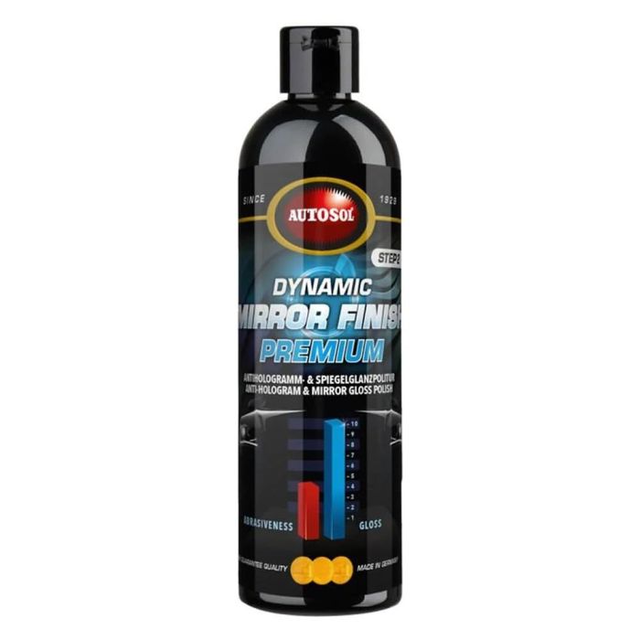 Autosol SOL11038210 Dynamic Mirror Finish Premium Pulido Profesional Alto Brillo 250 ml Elimina Hologramas Marcas Remolino