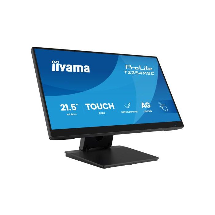 iiyama T2254MSC-B2AG Pantalla Táctil LED 21.5" Full HD 1920x1080 IPS 4ms Altavoces Negros