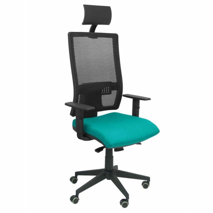 Silla de Oficina con Cabecero Horna bali P&C SBALI39 Turquesa 1 Silla de Oficina con Cabecero Horna bali P&C SBALI39 Turquesa 1