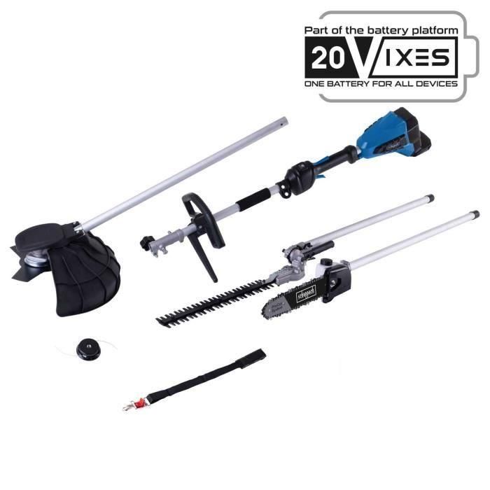 SCHEPPACH BC-MFH400-X 20V IXES Desbrozadora inalámbrica 4 en 1 - sin batería ni cargador SCHEPPACH BC-MFH400-X 20V IXES Desbrozadora inalámbrica 4 en 1 - sin batería ni cargador