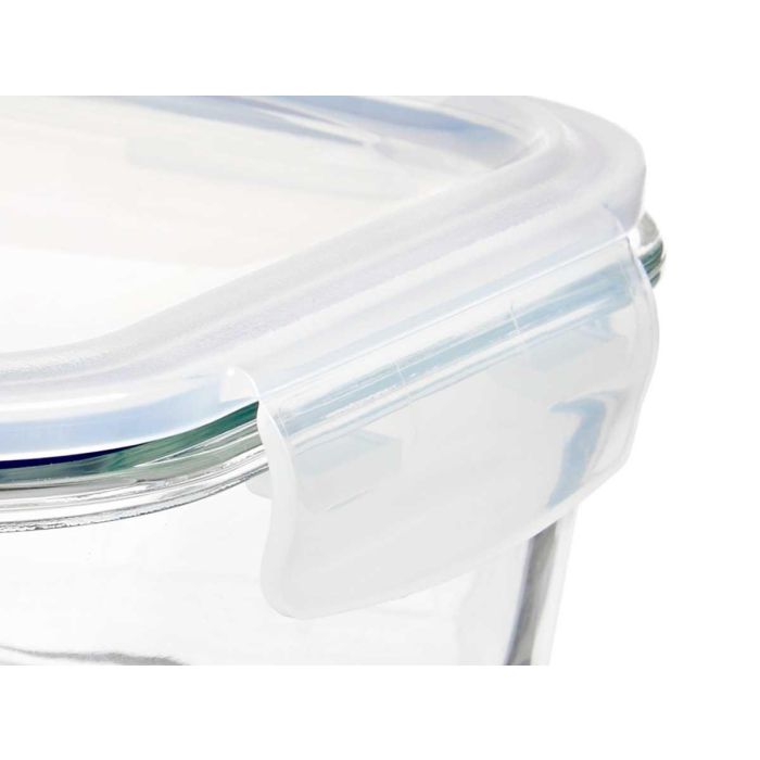 Fiambrera de Vidrio Borosilicato Hermética 1000ml Vivalto - 20.5x7x15.5 cm (12 Unidades) 3 Fiambrera de Vidrio Borosilicato Hermética 1000ml Vivalto - 20.5x7x15.5 cm (12 Unidades) 3