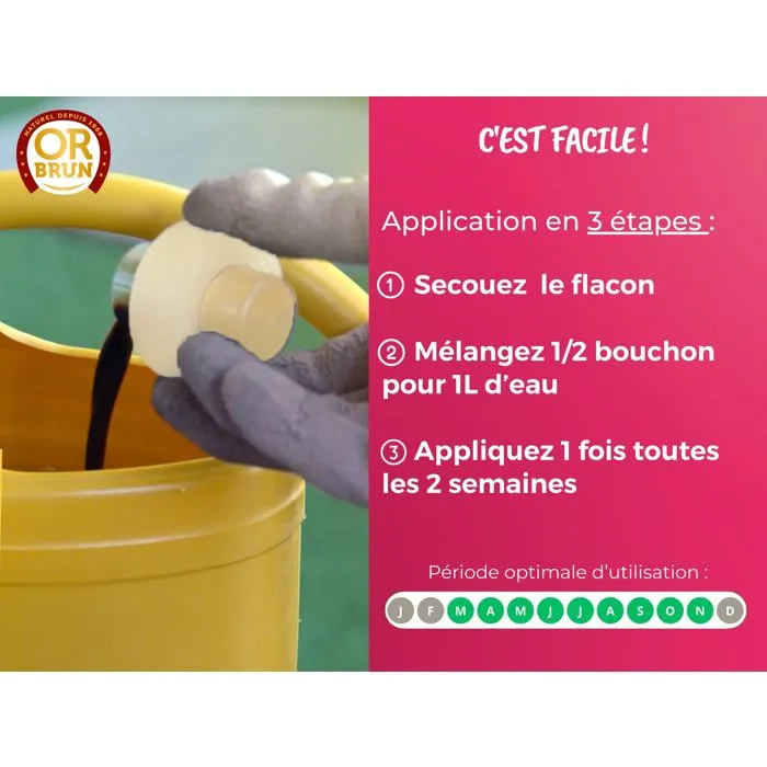 Or Brun MARRÓN ORO Fertilizante para Orquídeas 250 ml 4