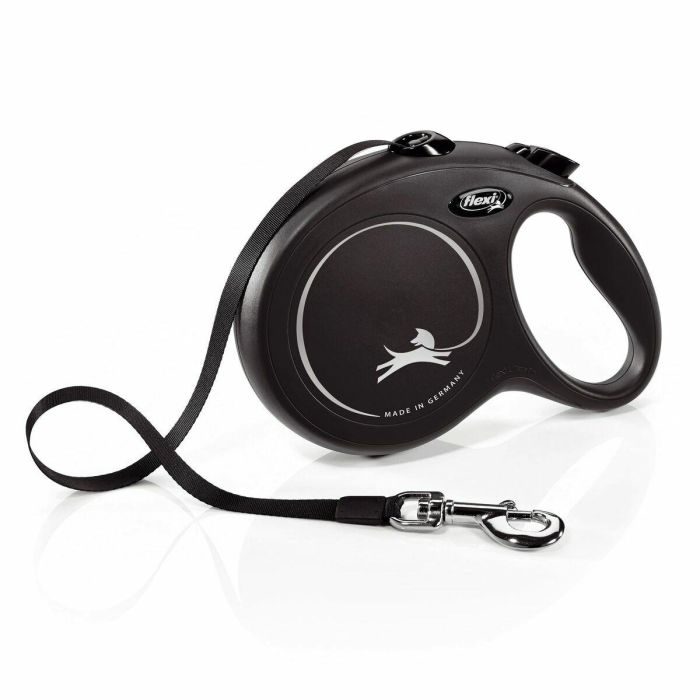 Flexi Correa New Classic Cinta 8 Metros Talla L Negro, Materiales: Plástico, Nylon y Metal, Fabricada en Alemania 0 Flexi Correa New Classic Cinta 8 Metros Talla L Negro, Materiales: Plástico, Nylon y Metal, Fabricada en Alemania 0