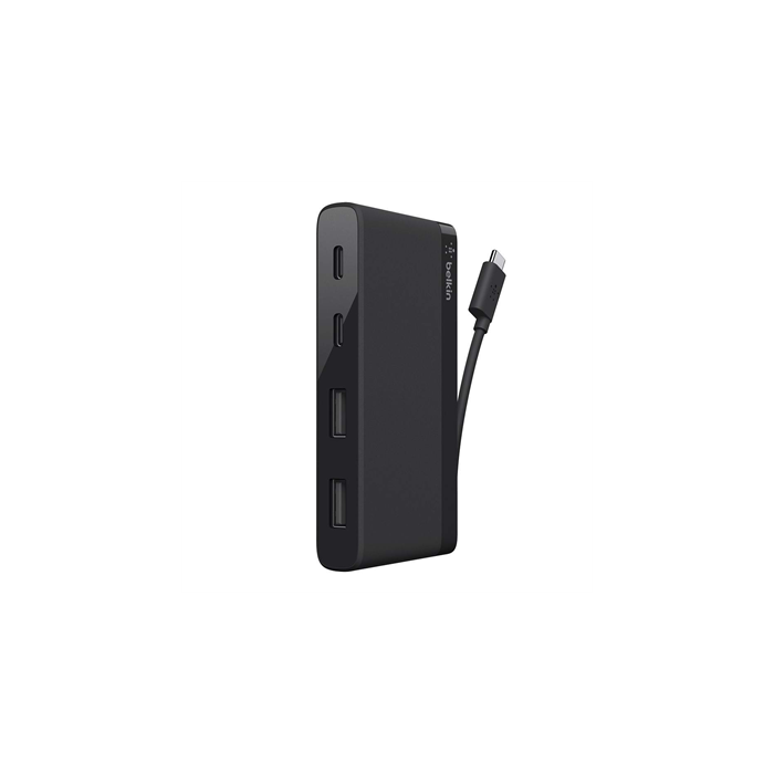 Belkin F4U090btBLK Hub USB-C de Viaje 4 Puertos (2x USB A, 2x USB C) Negro 0 Belkin F4U090btBLK Hub USB-C de Viaje 4 Puertos (2x USB A, 2x USB C) Negro 0