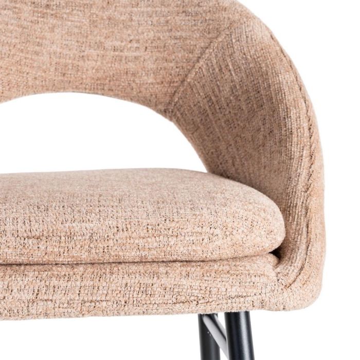 Taburete Rosa Tejido-Metal Contract 53 X 48 X 100 cm