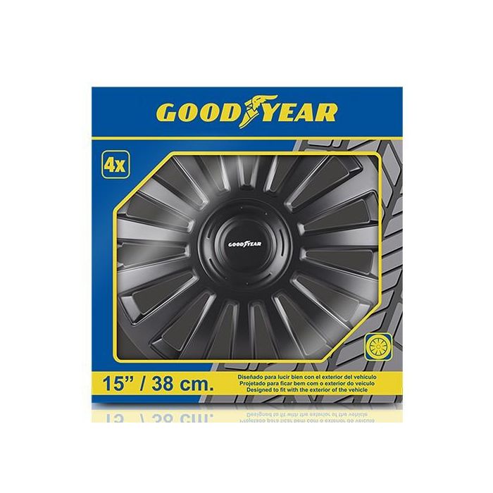 Tapacubos Melbourne Negro 15" GOD9068 4 Tapacubos Melbourne Negro 15" GOD9068 4