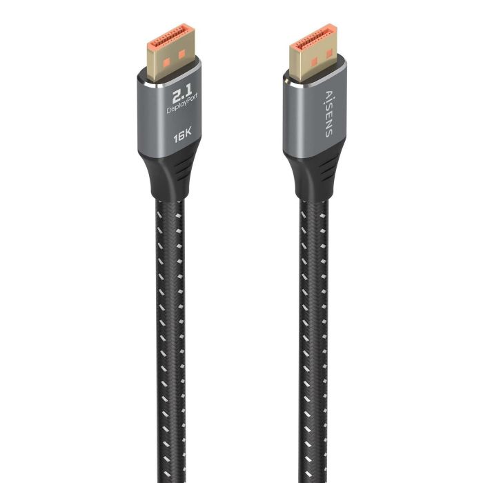 AISENS - CABLE DISPLAYPORT V2.1 16K@60HZ 80GBPS, DP/M-DP/M, NEGRO, 1.5M AISENS - CABLE DISPLAYPORT V2.1 16K@60HZ 80GBPS, DP/M-DP/M, NEGRO, 1.5M