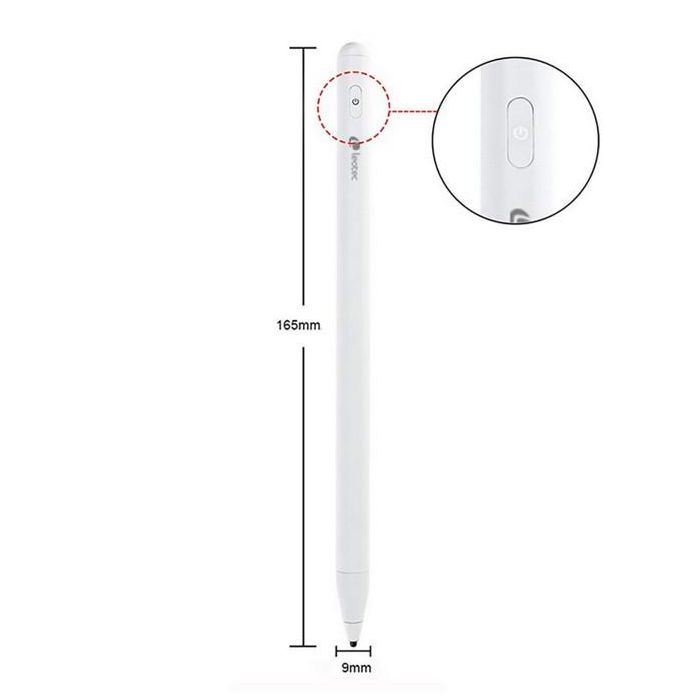 Leotec Lestp01 W Stylus ePen - Lápiz digital para dibujar y escribir en pantallas táctiles, compatible con iOS, Android, Windows, batería de larga duración, diseño ligero 6 Leotec Lestp01 W Stylus ePen - Lápiz digital para dibujar y escribir en pantallas táctiles, compatible con iOS, Android, Windows, batería de larga duración, diseño ligero 6