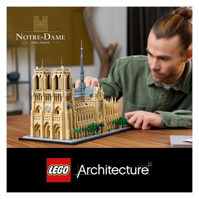 LEGO Architecture Notre-Dame de Paris 21061 Juego de Construcción para Adultos con 4383 Piezas 28