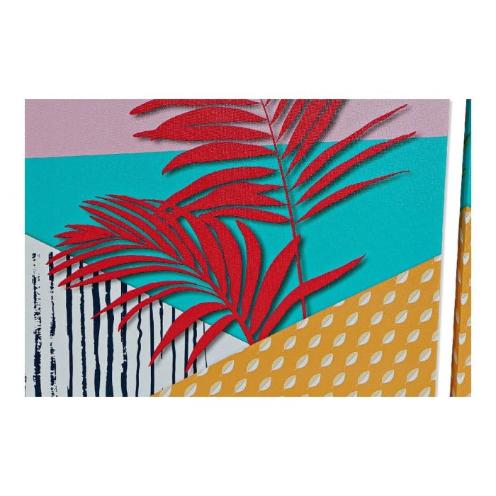 Cuadro Tropical DKD Home Decor Multicolor 1.8 x 40 x 30 cm (4 Unidades) 1 Cuadro Tropical DKD Home Decor Multicolor 1.8 x 40 x 30 cm (4 Unidades) 1