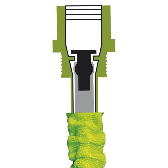 Edm Manguera Extensible ø12 mm ½ pulg 22 m con Pistola Riego 7 Chorros y Adaptador Grifo