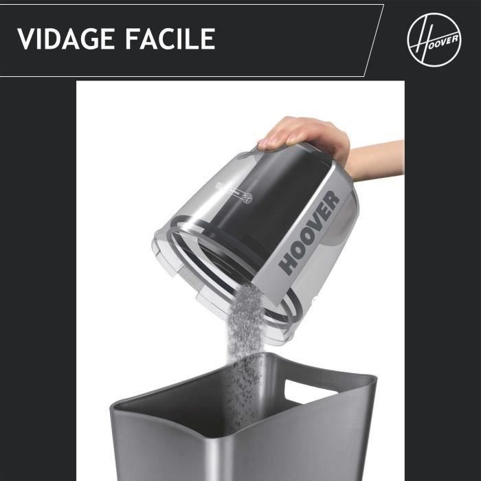 Aspirador de bidón sin bolsa - HOOVER BR21HM - 700 W - Casete: 2 L - 78 dBA 2 Aspirador de bidón sin bolsa - HOOVER BR21HM - 700 W - Casete: 2 L - 78 dBA 2