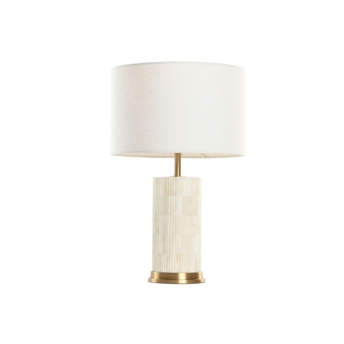Lampara Sobremesa Item Home DKD Home Decor Blanco Beige 36 x 42 x 36 cm Lampara Sobremesa Item Home DKD Home Decor Blanco Beige 36 x 42 x 36 cm