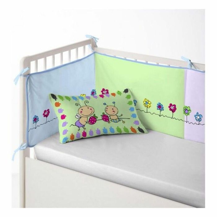 Protector de Cuna Cool Kids Patch Garden (60 x 60 x 60 + 40 cm) 2