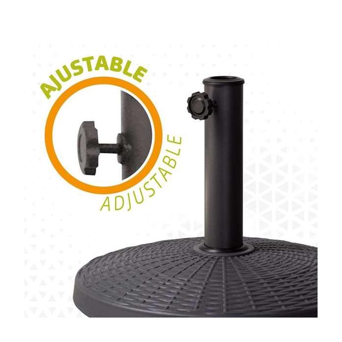 Color Baby Base Parasol Poliresina 10 kg Gris Tubo D38/48 44,5x33cm 4