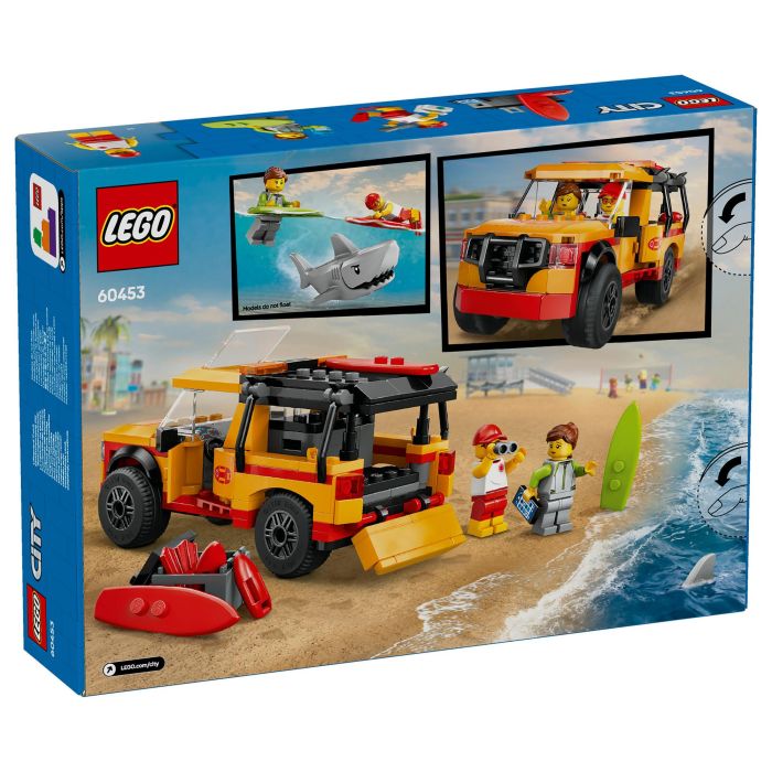Lego City 60453 Vehículo de Rescate en la Playa Juguete para Niños de 6 Años con Tiburón 5