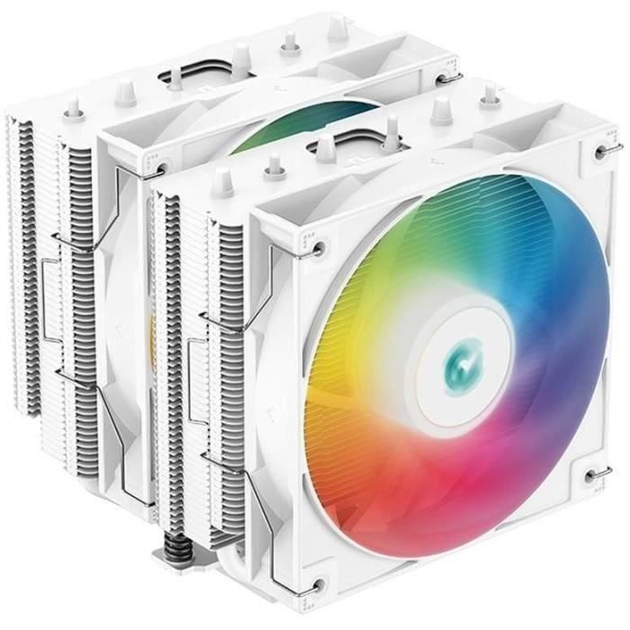 DEEPCOOL Gammaxx AG620 ARGB (Blanco) - Disipador de CPU A-RGB - 2x120 mm