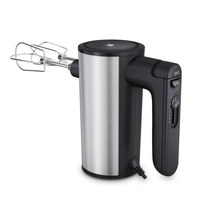 WMF 0416560011 Batidora de Mano Kult X 400W Negra Metálica con 5 Velocidades, Turbo, Varillas y Ganchos Amasadores