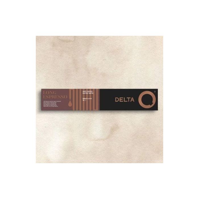 Cápsula Delta Delta Q-Long Espresso para cafeteras Delta/ Caja de 10