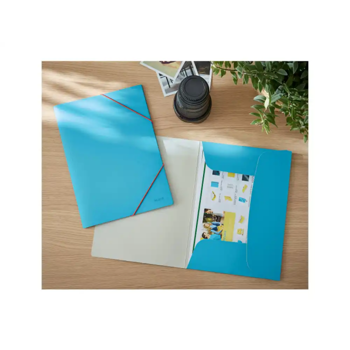 Carpeta De Gomas Y Solapas Leitz Cosy Carton A4 Azul (Set de 10) 1