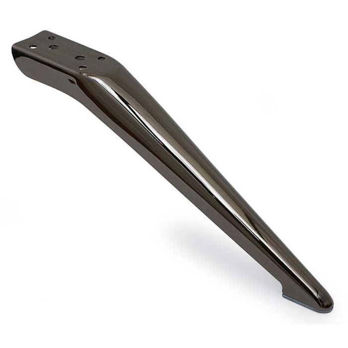 Q&Q Pata Metálica Modelo Nayla, 120mm de Altura, Acabado Níquel Oscuro. Soporte Robusto para Sofás y Muebles.