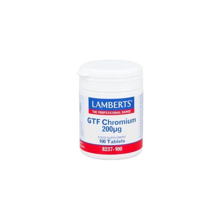 LAMBERTS Cromo GTF 200 Mcg. 100 Cap. Picolinato de Cromo para Niveles Normales de Glucosa en Sangre
