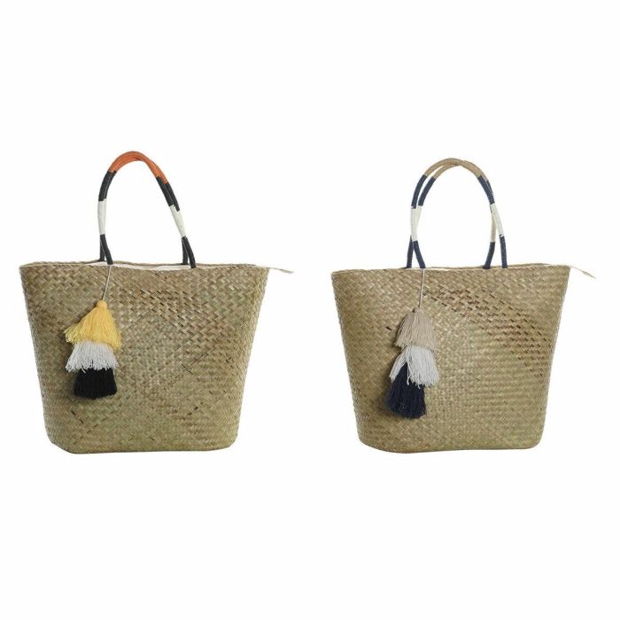 DKD Home Decor Bolso Boho Poliester con Cremallera Azul Marino Naranja 18x37x49 cm, 0.33kg (2 Unidades) DKD Home Decor Bolso Boho Poliester con Cremallera Azul Marino Naranja 18x37x49 cm, 0.33kg (2 Unidades)
