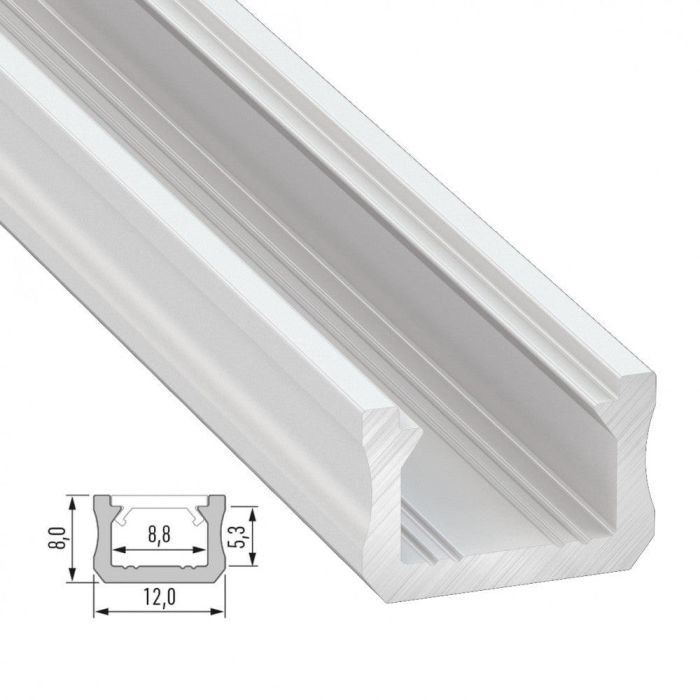 Perfil de Aluminio Tipo X en Bruto de 2,02 Metros 1 Perfil de Aluminio Tipo X en Bruto de 2,02 Metros 1