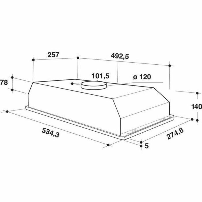 Whirlpool WCT64FLSX Campana Integrada 53 cm Acero Inoxidable 332 m³/h 64 dB 3 Velocidades Control Mecánico Filtro Carbón LED 1 Whirlpool WCT64FLSX Campana Integrada 53 cm Acero Inoxidable 332 m³/h 64 dB 3 Velocidades Control Mecánico Filtro Carbón LED 1