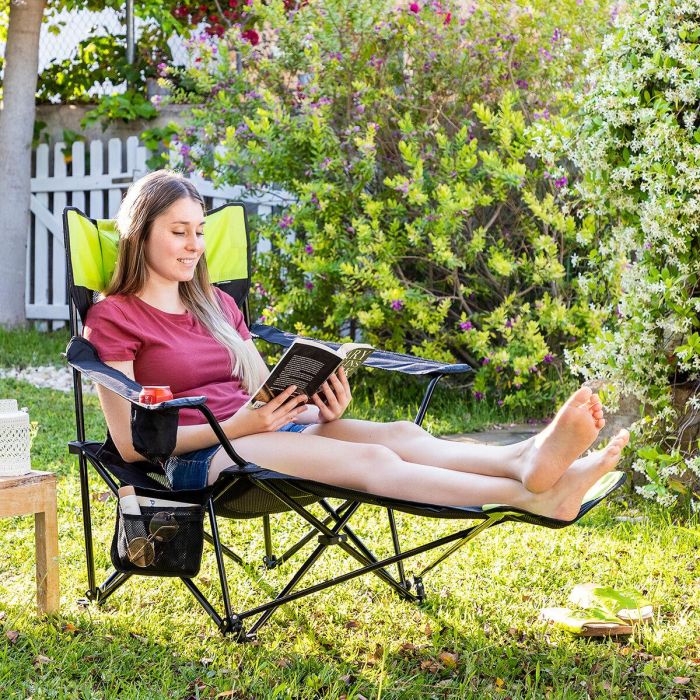 Silla Tumbona Plegable de Camping Kampfort InnovaGoods 4 Silla Tumbona Plegable de Camping Kampfort InnovaGoods 4
