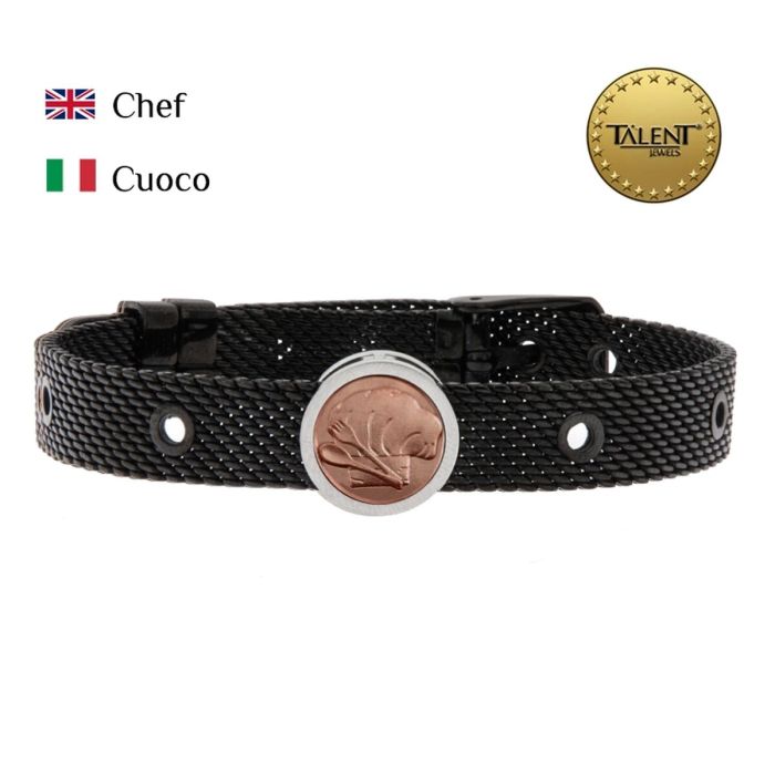 Pulsera Unisex Chef Talent Jewels TJA-3-05-02-2-235 Negro 1 Pulsera Unisex Chef Talent Jewels TJA-3-05-02-2-235 Negro 1