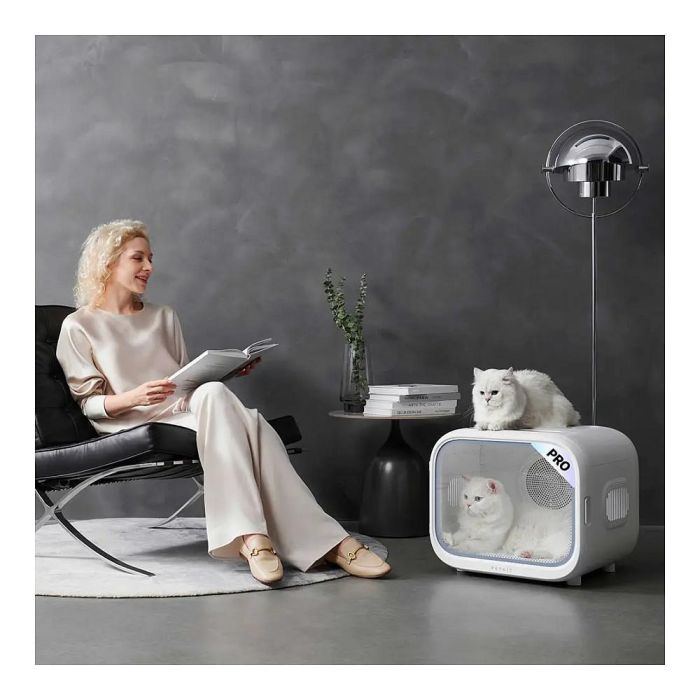 Petkit AirSalon Max Pro HG-P-EU Secador para Gato Silencioso, Control por App, UVC, Blanco, Plástico 3 Petkit AirSalon Max Pro HG-P-EU Secador para Gato Silencioso, Control por App, UVC, Blanco, Plástico 3