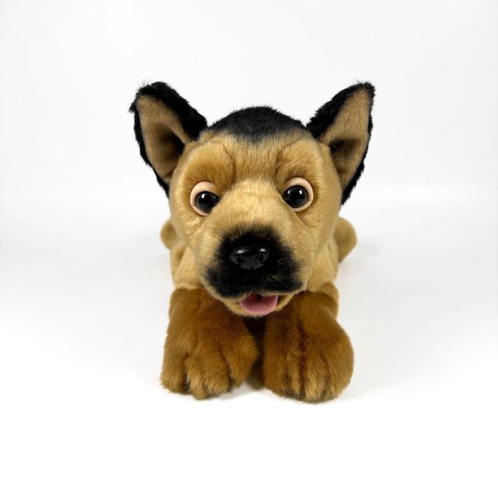 Peluche Pastor Aleman Tumbado 25Cm 939D00290 Bocalan 2