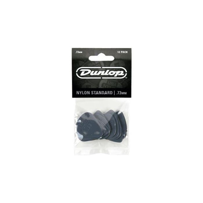 DUNLOP Pack 12 Unidades Nylon Standard Púas Guitarra 0,73Mm