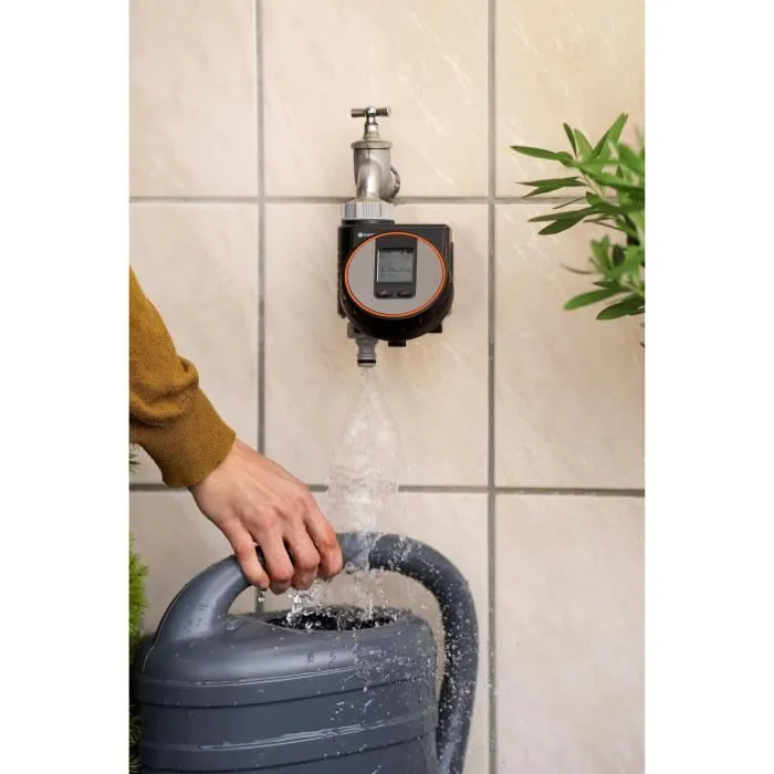Gardena Distribuidor de 2 Vías con Adaptador ½ pulg - ¾ pulg y 1 pulg, Polipropileno, Protección contra Heladas 4