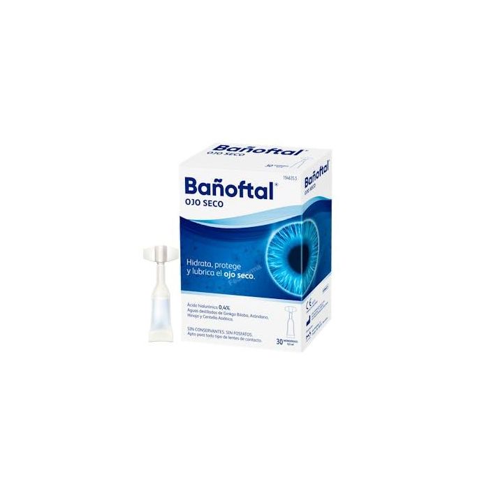 BAÑOFTAL Ojo Seco 0,4% Solución Oftálmica Monodosis 20 Unidades