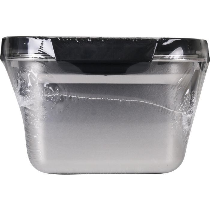 Quttin Fiambre Acero 2.6L para Microondas y Horno 23 cm x 17.9 cm x 11.6 cm (12 Unidades)