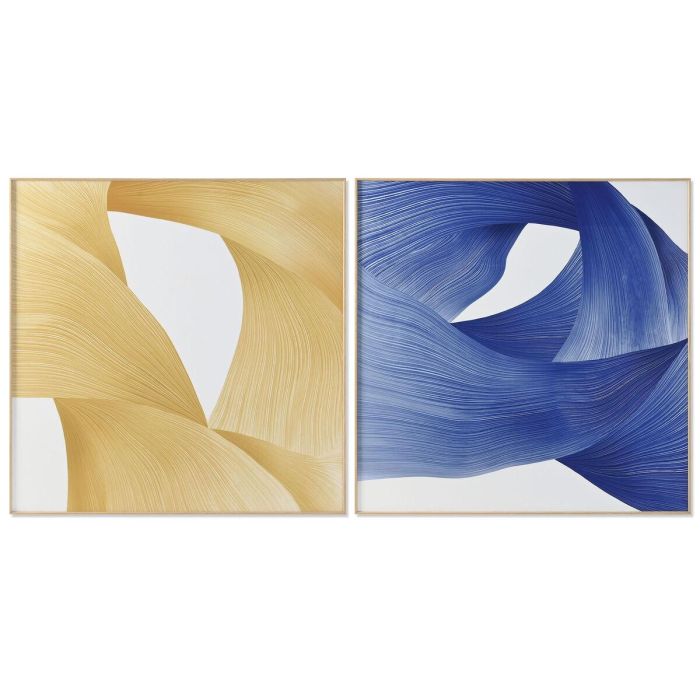 Cuadro Home ESPRIT Amarillo Azul Moderno 120 x 3,5 x 120 cm (2 Unidades) Cuadro Home ESPRIT Amarillo Azul Moderno 120 x 3,5 x 120 cm (2 Unidades)