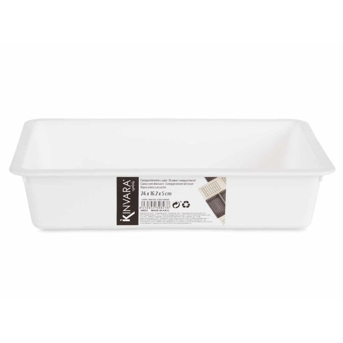 Compartimento Cajon Plastico Mediano Sur Kinvara 24X5CM (36 Unidades) 2 Compartimento Cajon Plastico Mediano Sur Kinvara 24X5CM (36 Unidades) 2