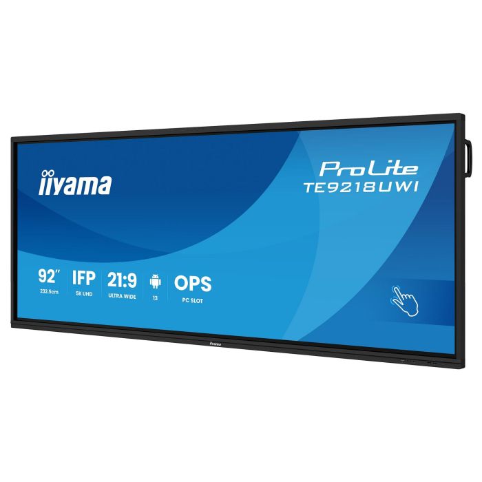 IIYAMA TE9218UWI-B1AG 232.5cm(91.5") 5K Ultra HD 21:9 M-Touch LED Pantalla Táctil 5120x2160 50 Ptos Táctiles 16/7
