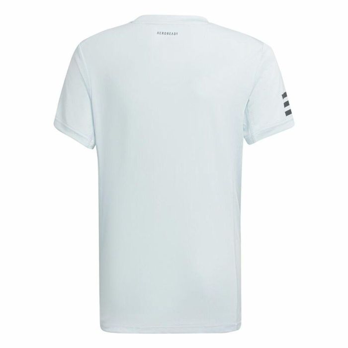 Camiseta de Manga Corta Infantil Adidas Club Tennis 3 bandas Blanco 4 Camiseta de Manga Corta Infantil Adidas Club Tennis 3 bandas Blanco 4