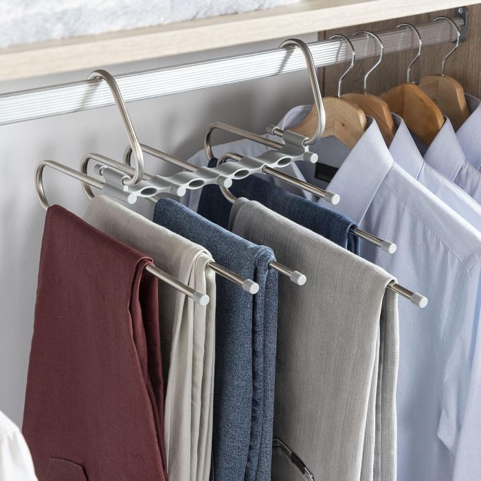 Percha Múltiple para Pantalones 5 en 1 Havser InnovaGoods 0 Percha Múltiple para Pantalones 5 en 1 Havser InnovaGoods 0